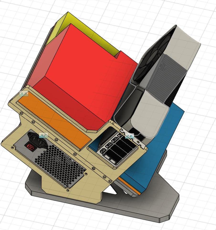 mATX ITX Tilted PC Case