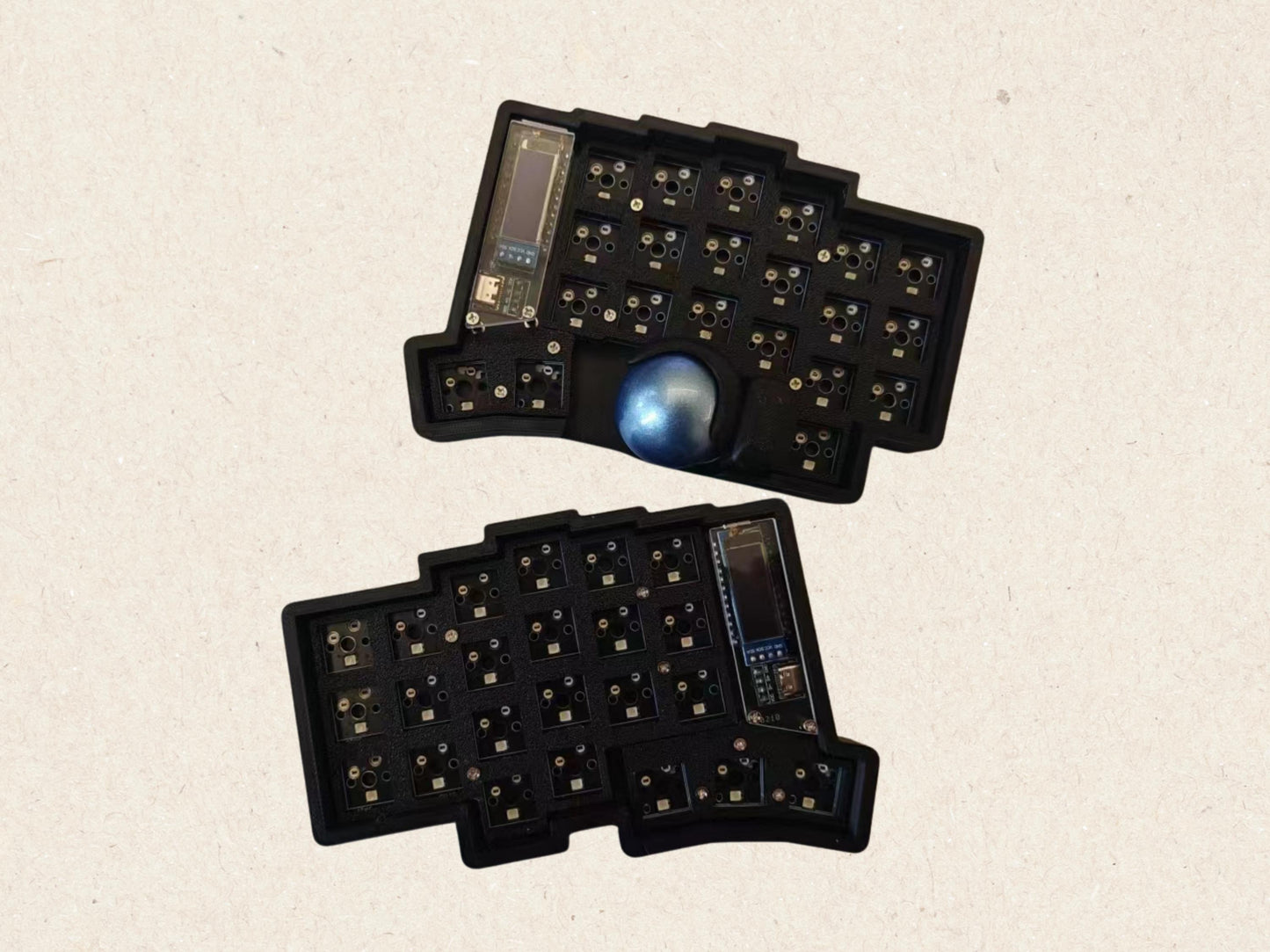 Trackball Wired Spilt Keyboard