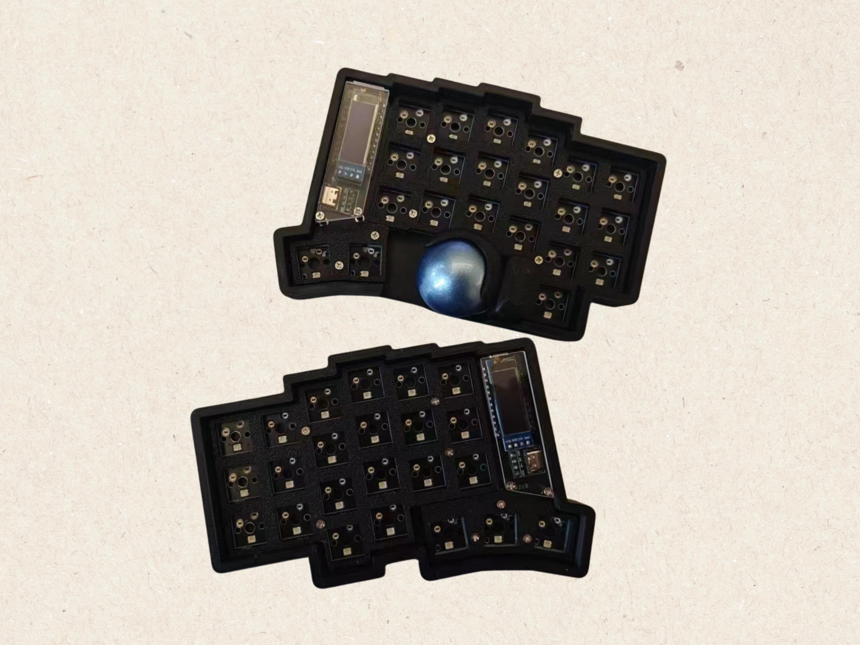 Trackball Wired Spilt Keyboard