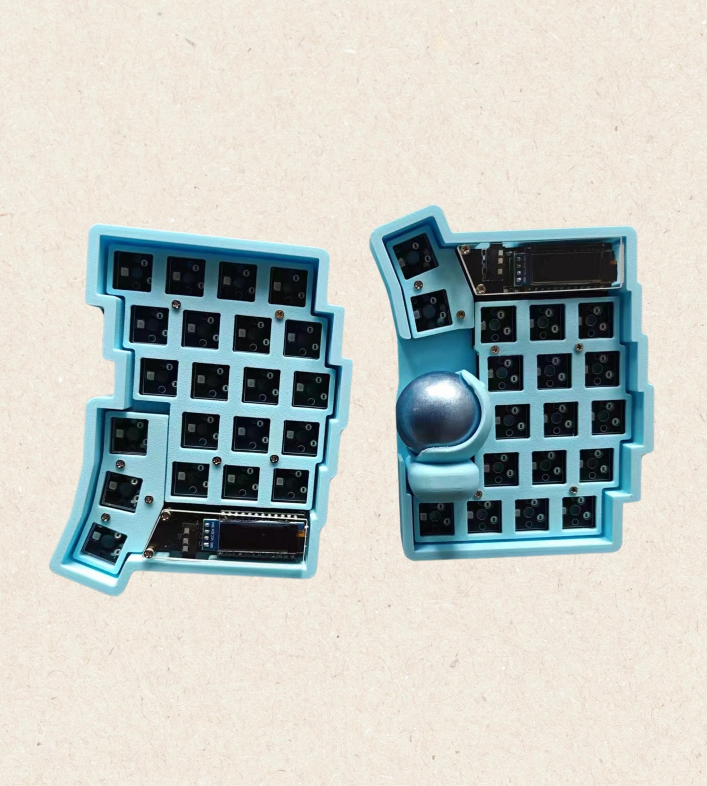 Trackball Wired Spilt Keyboard