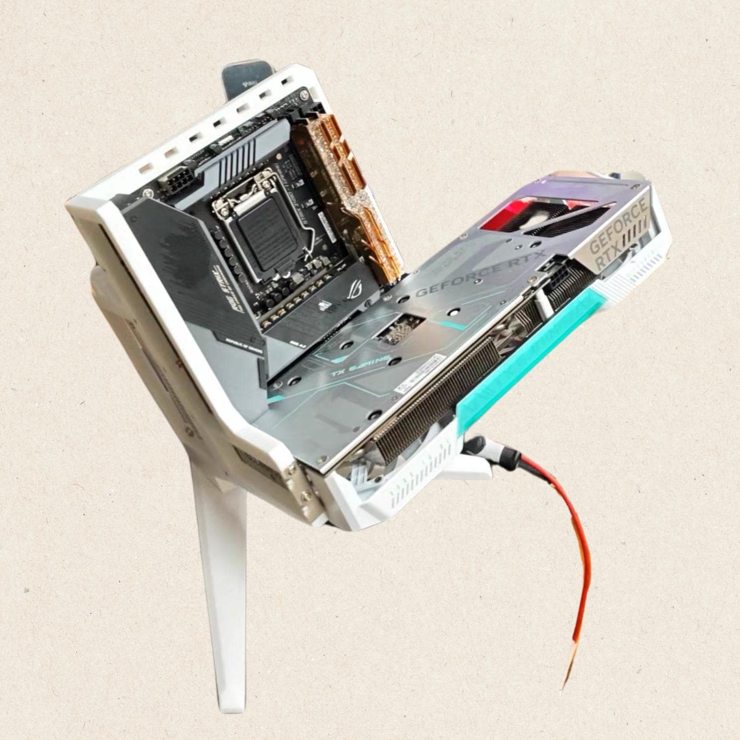 Tilted ITX Open Case