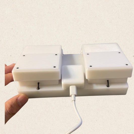 Foot Controller for PC Mouse Keyboard Wired, Silent Hands-Free Movement, Foot Pad, Disabled, Mobility-Limited Assistive, Accessible Gaming Dual Foot Pedals