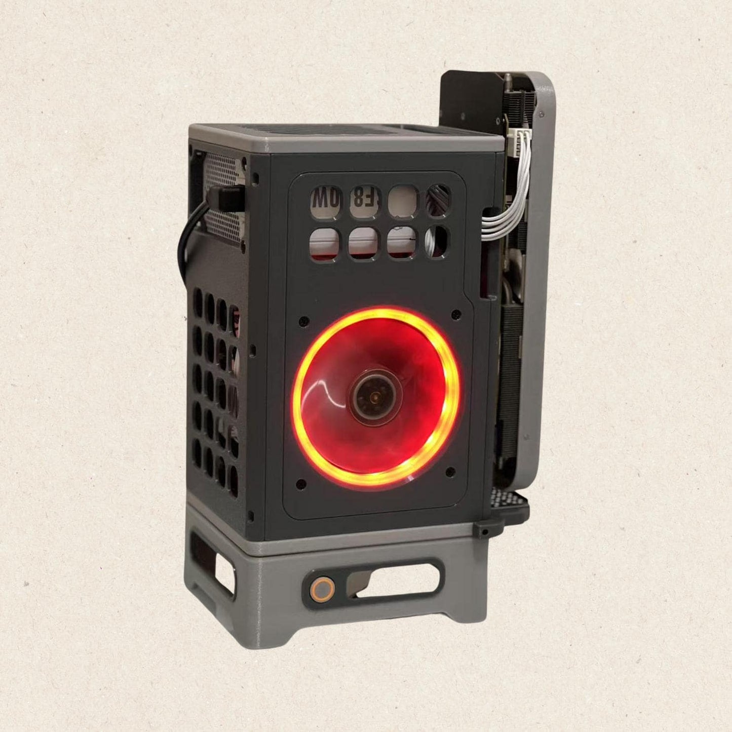 Category: Computer Case | Type: Desktop | Cooling Method: Air Cooling&nbsp;

[Motherboard Compatibility]: ITX motherboards

[Power Supply Compatibility]: SFX and SFXL.

[Graphics Card]: Supports dual slots and triple slots

[Hard Disk]: Support NVMe M.2 SSD; Does not support 2.5-inch hard disk or 3.5-inch hard disk

[CPU Cooler]: Height limit of 4.7 inch / 12 cm

[Material]: PETG (high strength, heat resistant).