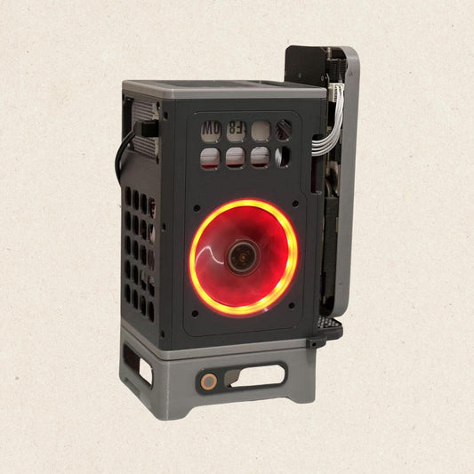 Category: Computer Case | Type: Desktop | Cooling Method: Air Cooling&nbsp;

[Motherboard Compatibility]: ITX motherboards

[Power Supply Compatibility]: SFX and SFXL.

[Graphics Card]: Supports dual slots and triple slots

[Hard Disk]: Support NVMe M.2 SSD; Does not support 2.5-inch hard disk or 3.5-inch hard disk

[CPU Cooler]: Height limit of 4.7 inch / 12 cm

[Material]: PETG (high strength, heat resistant).