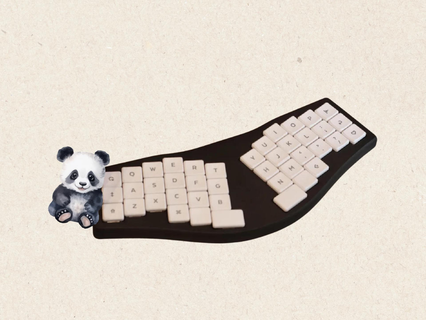 🧠 42-Key Compact Layout – Minimal yet functional for everyday use
⚡ ZMK Firmware – Fully wireless with support for ZMK Studio & web remapping
🔌 Hot-Swappable PCB – Compatible with Kailh Choc V1 low-profile switches
📏 1.2mm FR4 Positioning Plate – Durable and lightweight
🔋 250mAh Rechargeable Battery – Optimized for low power usage

📦 What’s Included:
Left & right 3D printed cases 
Hot-swappable 42-key PCB (compatible with Choc V1 switches)
FR4 positioning plate (1.2mm)
250mAh battery
Pre-flashed ZMK