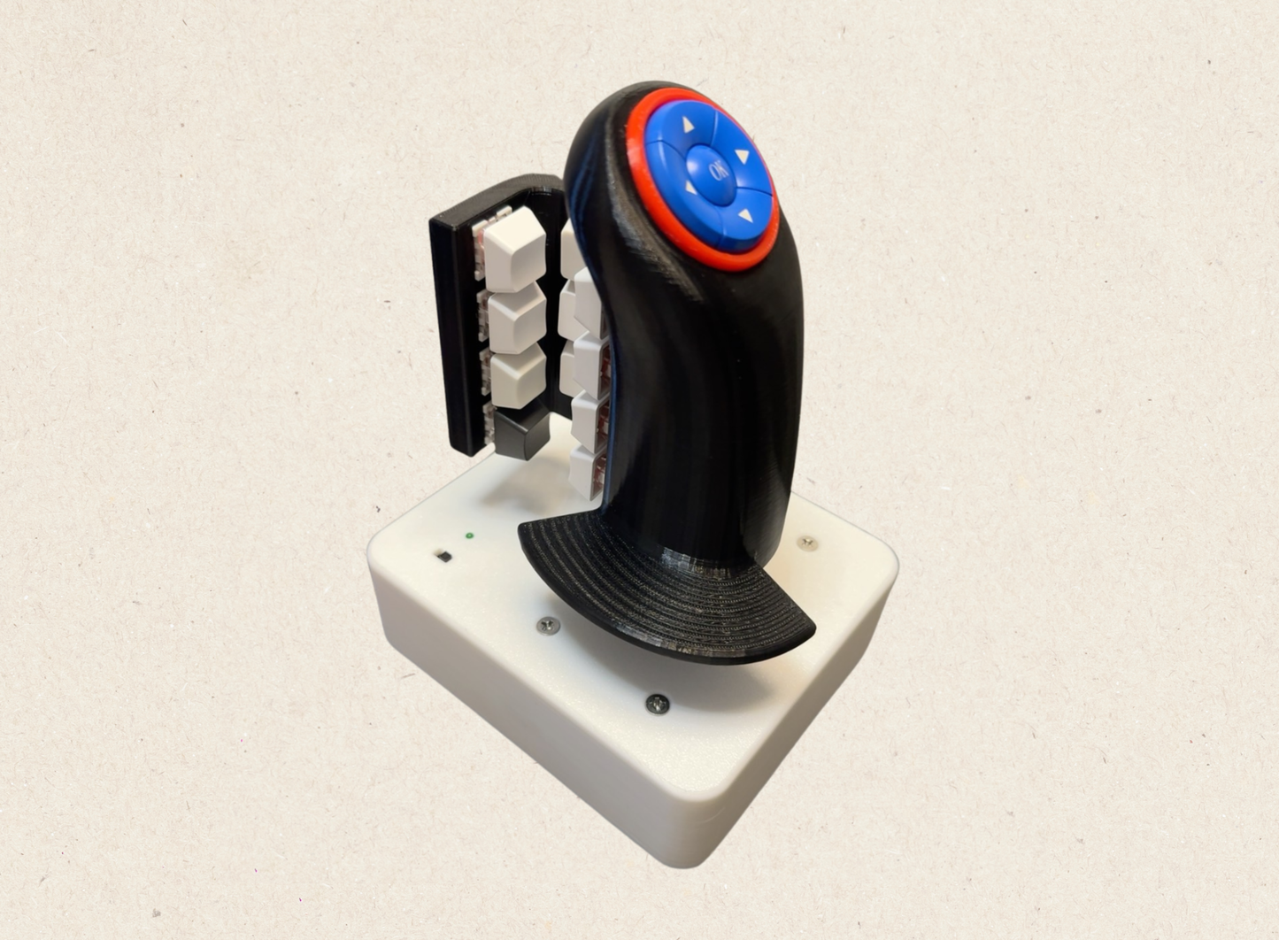 Unique Joystick Keypad for Gamers, Original Design Gaming with Keyboard, Programmable keys, Custom, disabled, Ergonomic, Ergonomic, RSI Gift