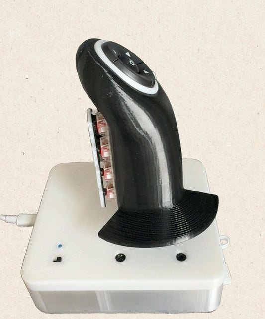 Unique Joystick Keypad for Gamers, Original Design Gaming with Keyboard, Programmable keys, Custom key mappable, Black, Everyone Disabled