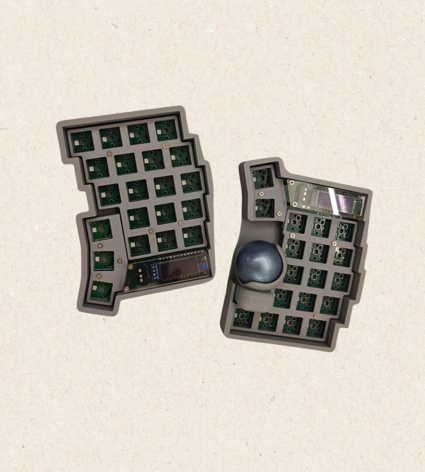 Trackball Wired Spilt Keyboard