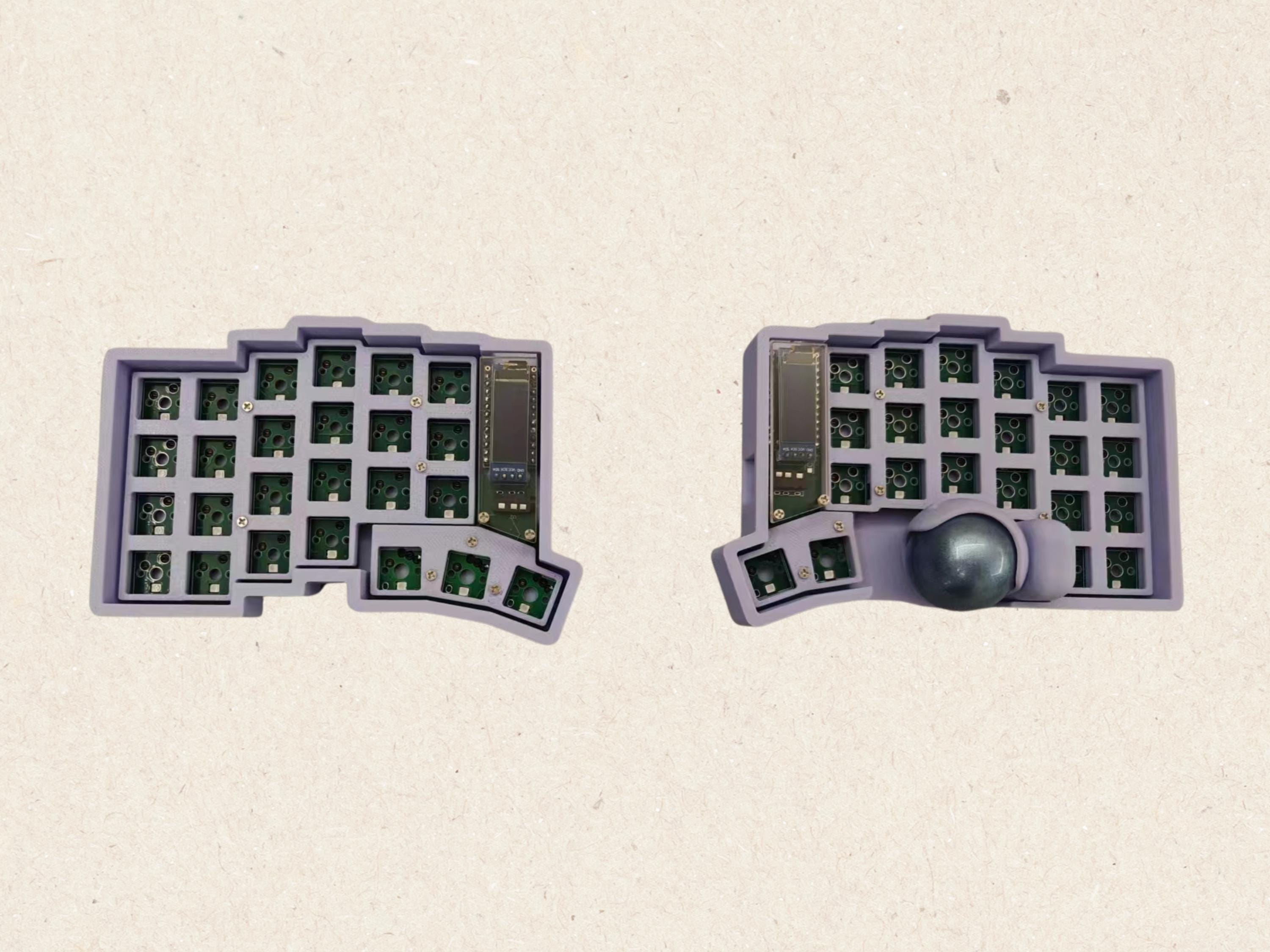 Trackball Wired Spilt Keyboard