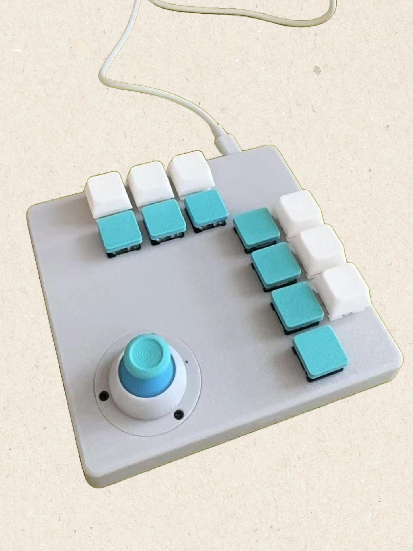 Keyboard with Joystick in Palm
