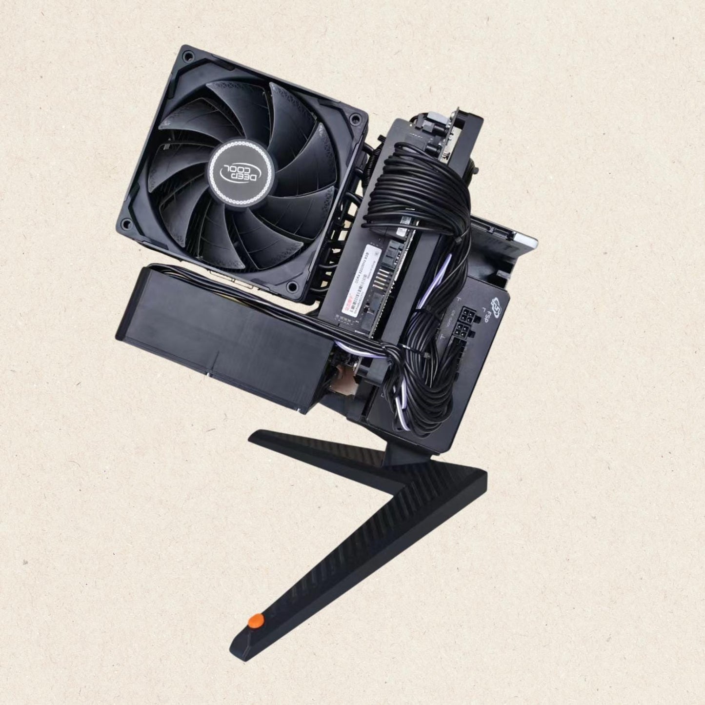 Tilted ITX Open Case