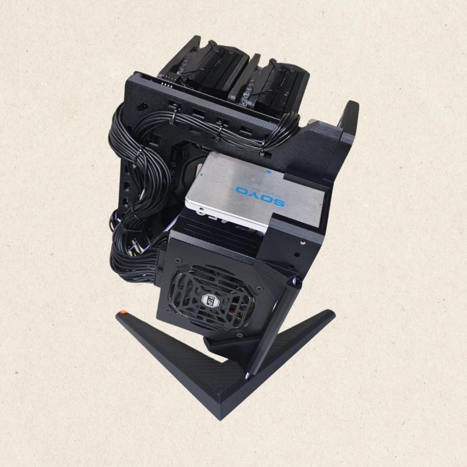 Tilted ITX Open Case