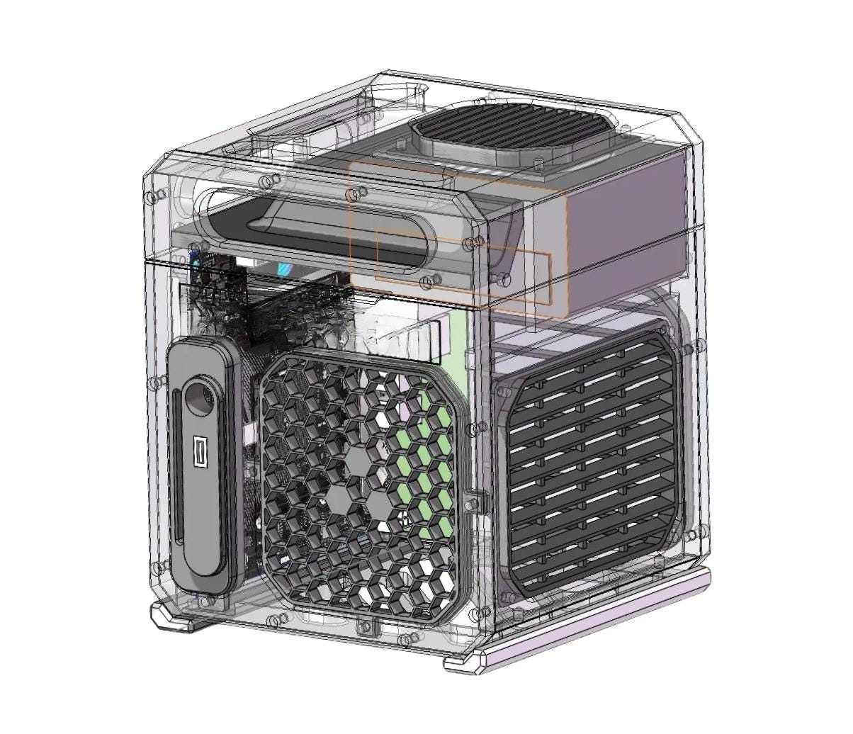 Box-shape ITX case