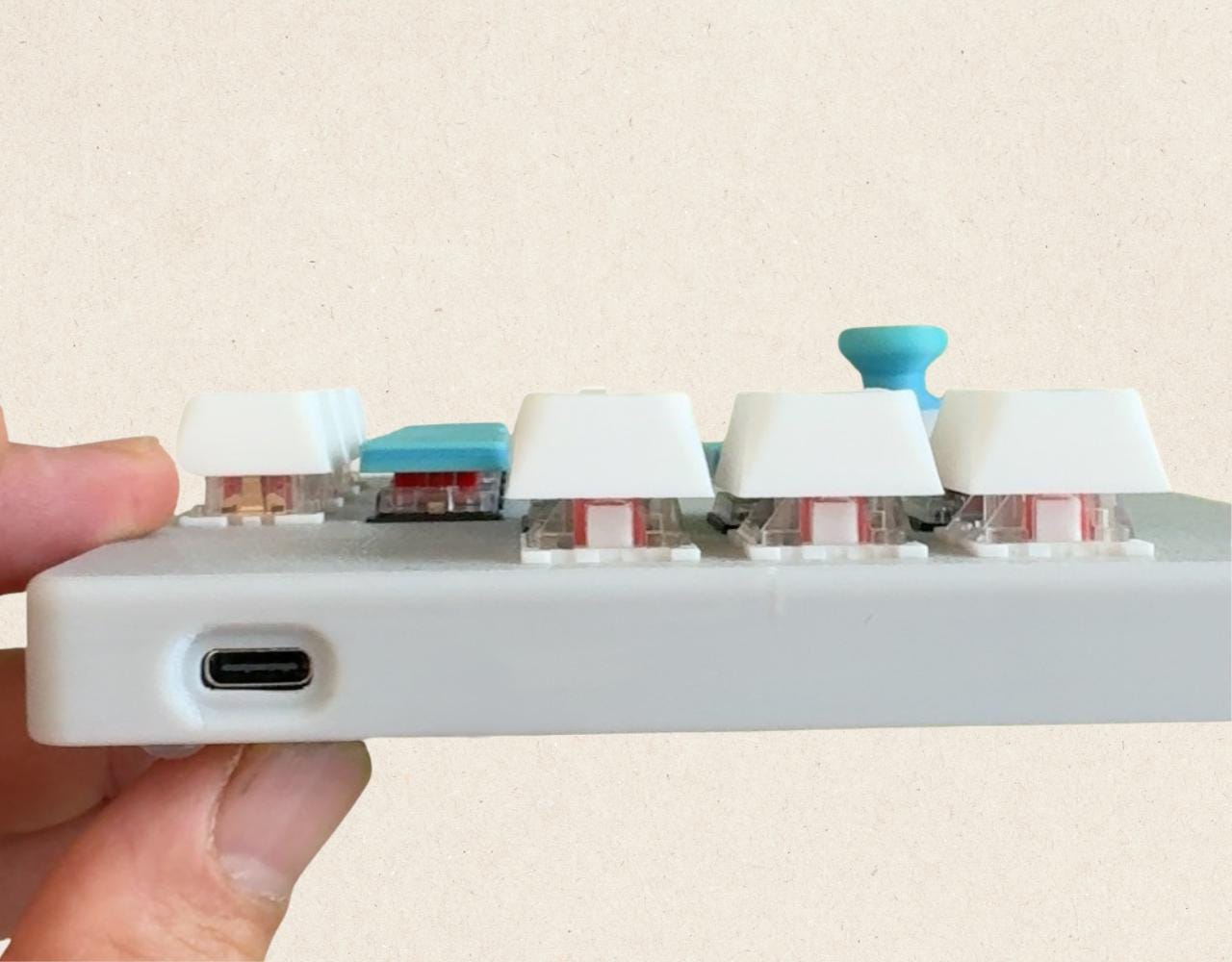 Keyboard with Joystick in Palm