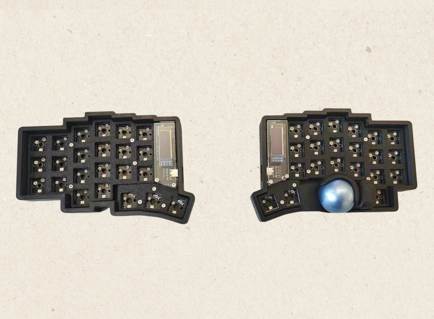 Trackball Wired Spilt Keyboard